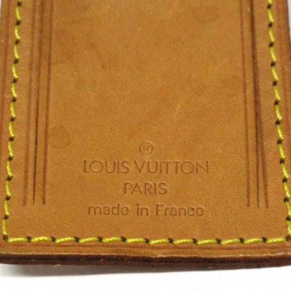 ルイヴィトン LOUIS VUITTON ヌメ革 ナチュラル ネームタグ 小物_画像3