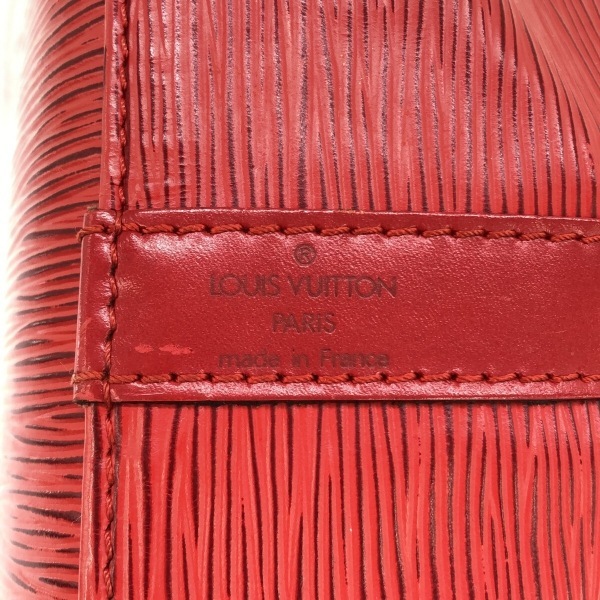 ルイヴィトン LOUIS VUITTON ショルダーバッグ M44107 プチ・ノエ レザー（LVロゴの刻印入り） カスティリアンレッド AR0994 バッグ エピ_画像7