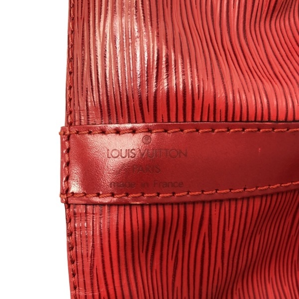 ルイヴィトン LOUIS VUITTON ショルダーバッグ M44107 プチ・ノエ レザー（LVロゴの刻印入り） カスティリアンレッド AR0964 バッグ エピ_画像7