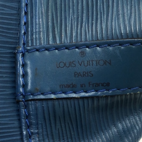 ルイヴィトン LOUIS VUITTON ショルダーバッグ M44105 プチ・ノエ レザー（LVロゴの刻印入り） トレドブルー A20933 バッグ エピ_画像7