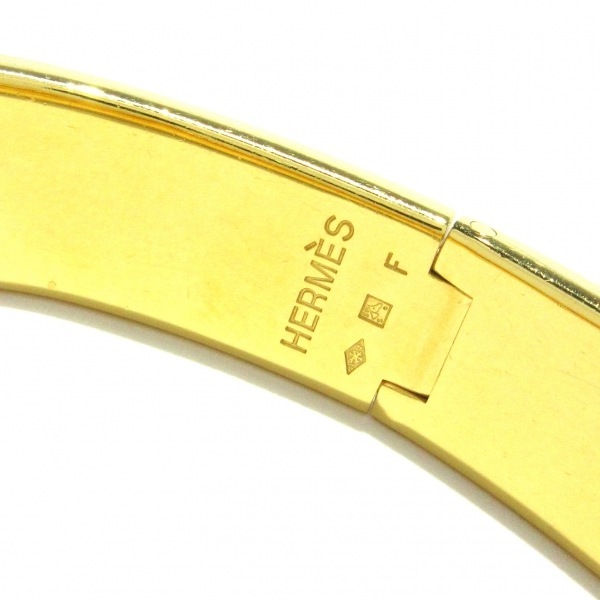 エルメス HERMES バングル ロケエマイユ 金属素材 ゴールド×レッド×マルチ 美品 アクセサリー（腕）の画像4