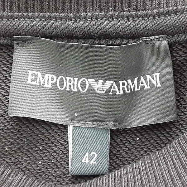 エンポリオアルマーニ EMPORIOARMANI トレーナー サイズ42 M - 黒 レディース 長袖 美品 トップスの画像3