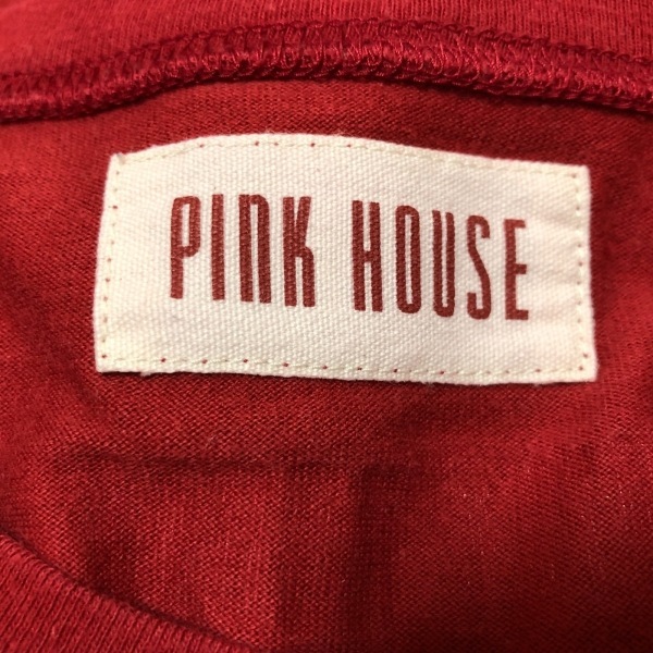 ピンクハウス PINK HOUSE 半袖Tシャツ - レッド×白×マルチ レディース クルーネック トップス_画像3