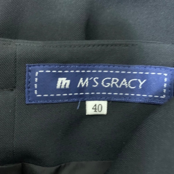 エムズグレイシー M'S GRACY スカート サイズ40 M - 黒 レディース ひざ丈 ボトムス_画像3