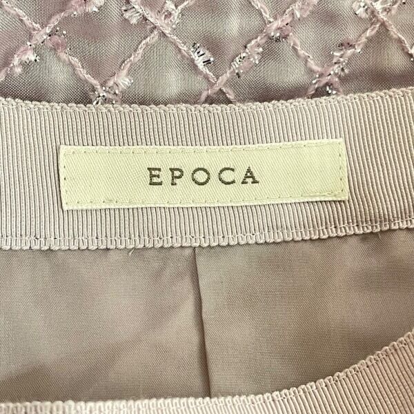 エポカ EPOCA ロングスカート サイズ40 M - ピンク レディース 刺繍/ラメ ボトムス_画像3