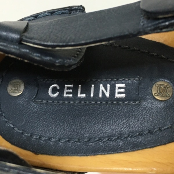 セリーヌ CELINE パンプス - レザー ダークネイビー レディース 靴の画像5