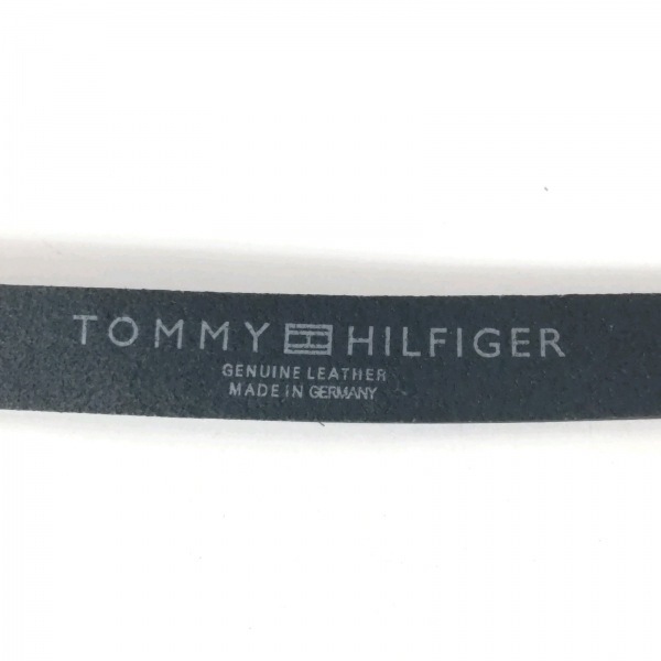 トミーヒルフィガー TOMMY HILFIGER 80/32 - レザー×金属素材 ダークネイビー×シルバー ベルト_画像4