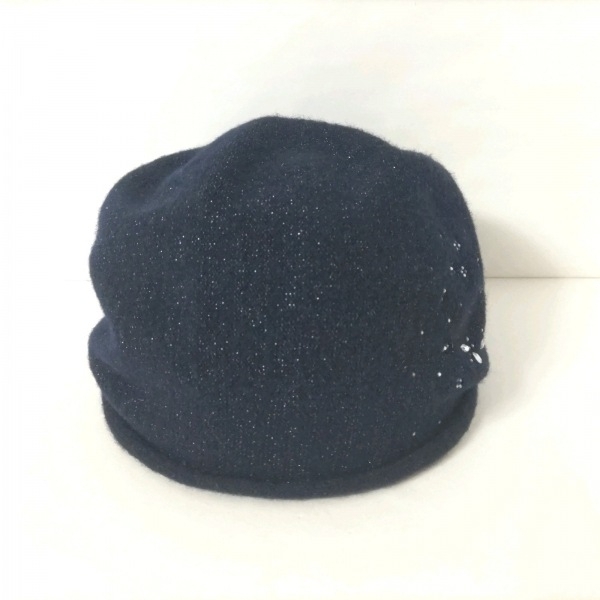  Anteprima ANTEPRIMA - wool × polyester × nylon dark navy hat ( other )/biju- beautiful goods hat 