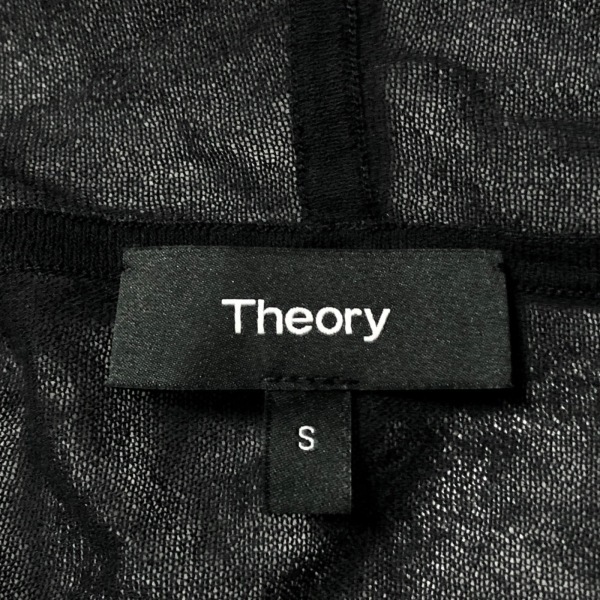 セオリー theory ブルゾン サイズS - 黒 レディース 長袖/ジップアップ/フード付き/春/秋 ジャケット_画像3