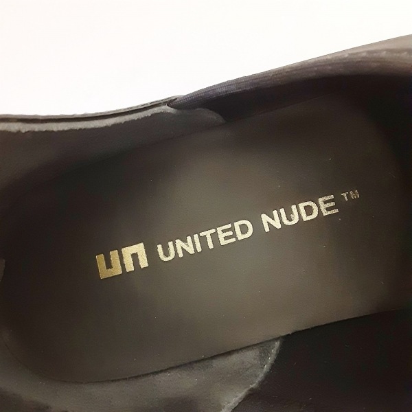 ユナイテッドヌード UNITEDNUDE シューズ 37 - レザー×エナメル（レザー）×化学繊維 黒 レディース 靴_画像5