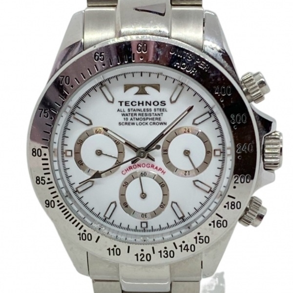 TECHNOS( Tecnos ) наручные часы - TSM401 мужской хронограф белый 