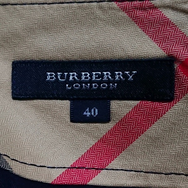 バーバリーロンドン Burberry LONDON スカート サイズ40 L - ネイビー×ベージュ×マルチ レディース ひざ丈 美品 ボトムス_画像3