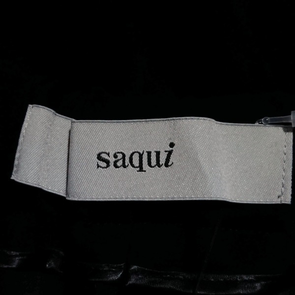 サキ saqui パンツ サイズ36 S - 黒 レディース フルレングス/ウエストゴム ボトムスの画像3