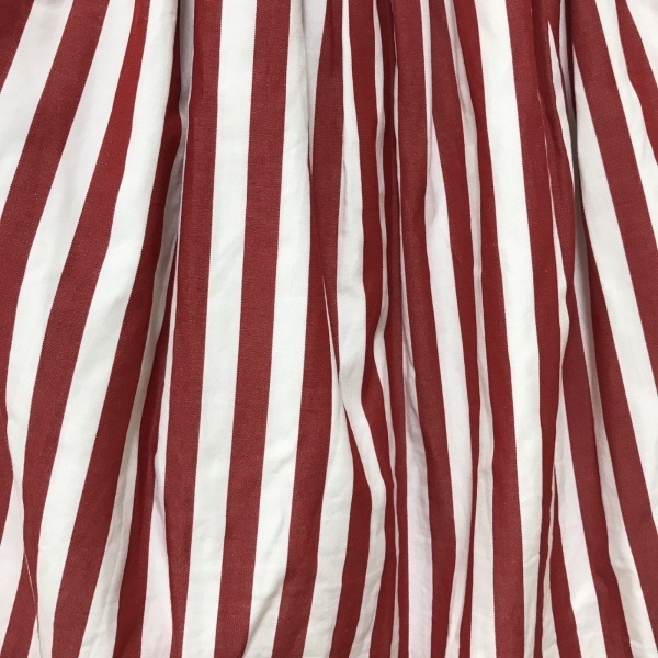 ツルバイマリコオイカワ TSURU BY MARIKO OIKAWA ロングスカート サイズF - 白×レッド レディース ストライプ/フリル/ウエストゴム_画像7