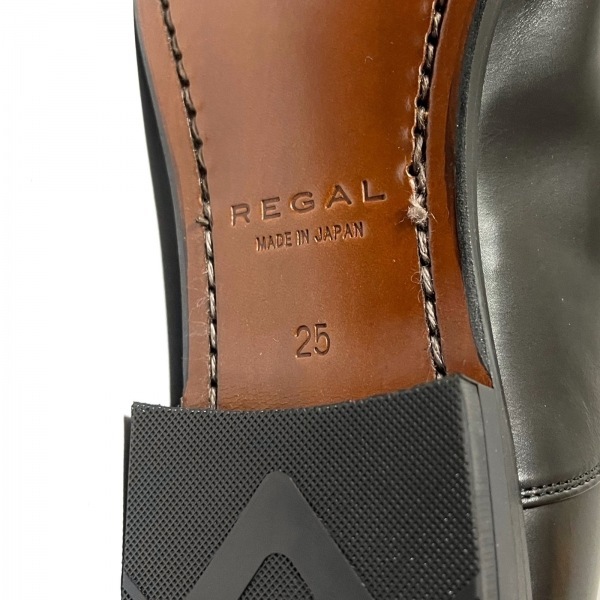 リーガル REGAL シューズ 25 - レザー 黒 メンズ レースアップ 美品 靴の画像6