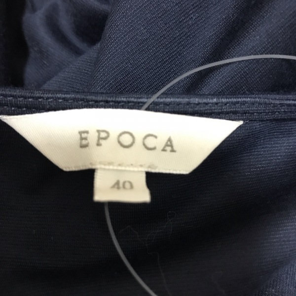 エスカーダ ESCADA 七分袖カットソー サイズ40 XL - ダークネイビー×黒×白 レディース トップス_画像3