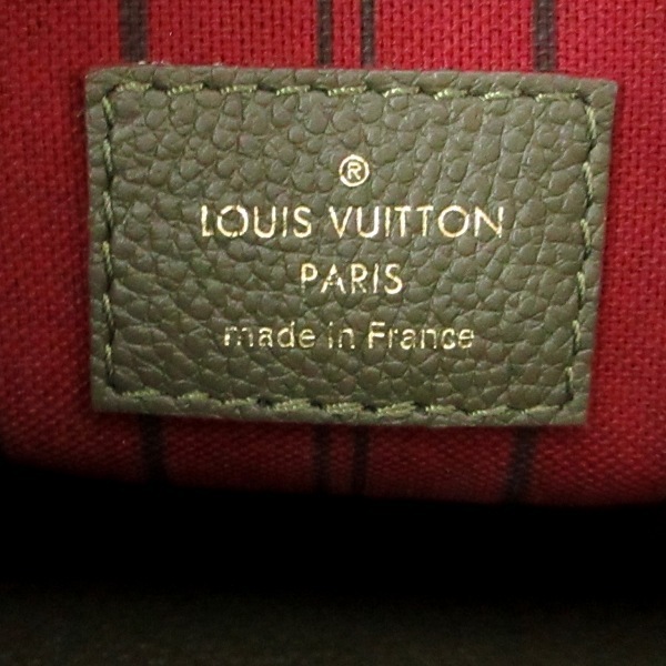 ルイヴィトン LOUIS VUITTON ハンドバッグ M43660 モンテーニュMM アンプラント・レザー（皮革の種類：牛革） カーキファンゴ SP1108_画像7