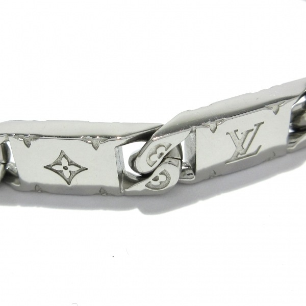  Louis Vuitton LOUIS VUITTON bracele M0921M monogram Thai do up metal material silver AK1213 beautiful goods accessory ( arm )