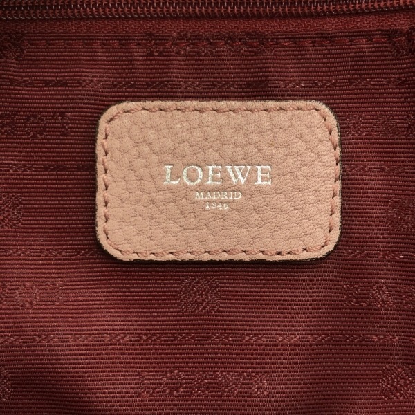 ロエベ LOEWE ハンドバッグ アラモ36 レザー ピンク バッグ_画像7