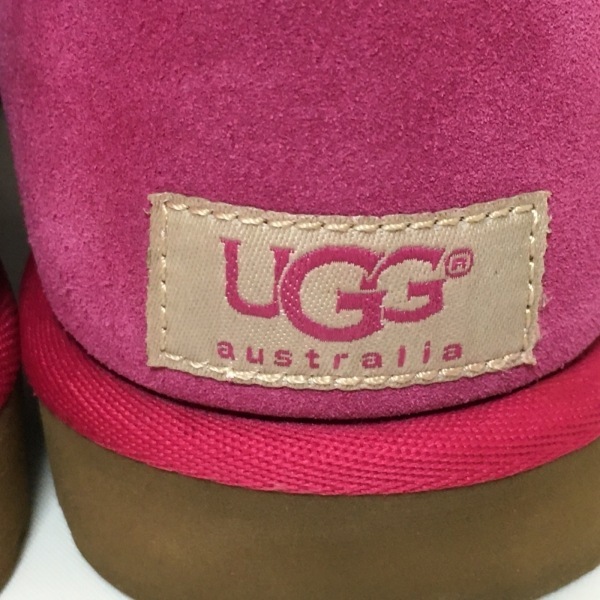 アグ UGG ショートブーツ W7 5825 クラシックショート ムートン ピンク レディース 靴_画像5