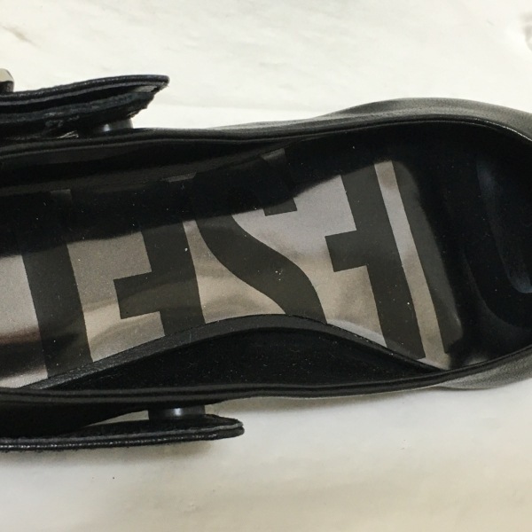 ディーゼル DIESEL パンプス 36 - レザー×金属素材 黒×シルバー レディース 靴_画像5