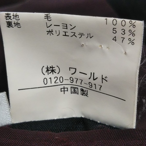 タケオキクチ TAKEOKIKUCHI シングルスーツ - 黒 メンズ ストライプ/ネーム刺繍 メンズスーツ_画像4
