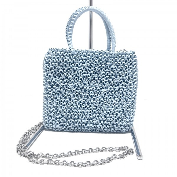  Anteprima ANTEPRIMA tote bag wire bag wire light blue Mini bag beautiful goods bag 