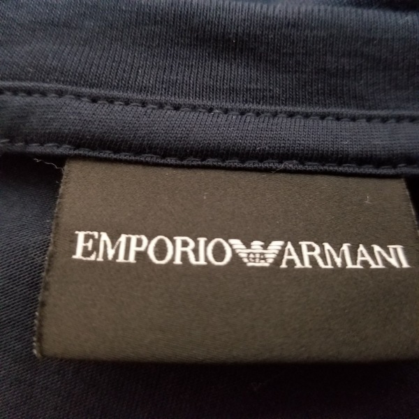 エンポリオアルマーニ EMPORIOARMANI 半袖Tシャツ サイズEU XL - 黒×白 レディース クルーネック トップス_画像3