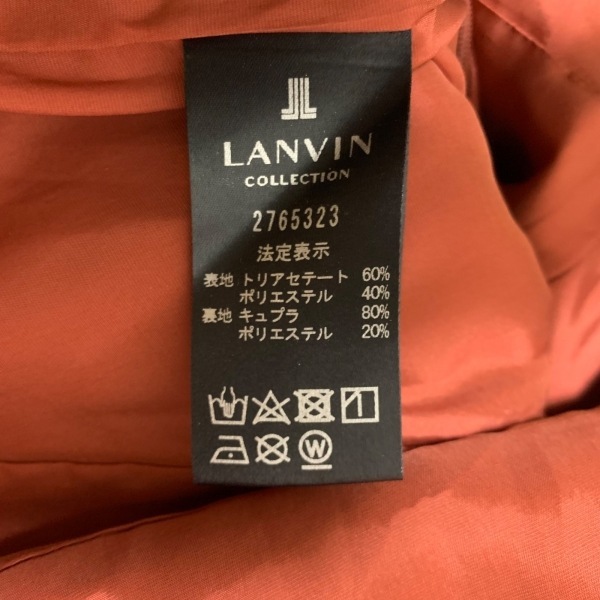 ランバンコレクション LANVIN COLLECTION サイズ38 M - レッド レディース クルーネック/七分袖/ひざ丈 ワンピース_画像4