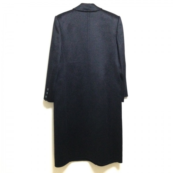  piace ntsaPIACENZA size F - black lady's long sleeve / cashmere / winter beautiful goods coat 