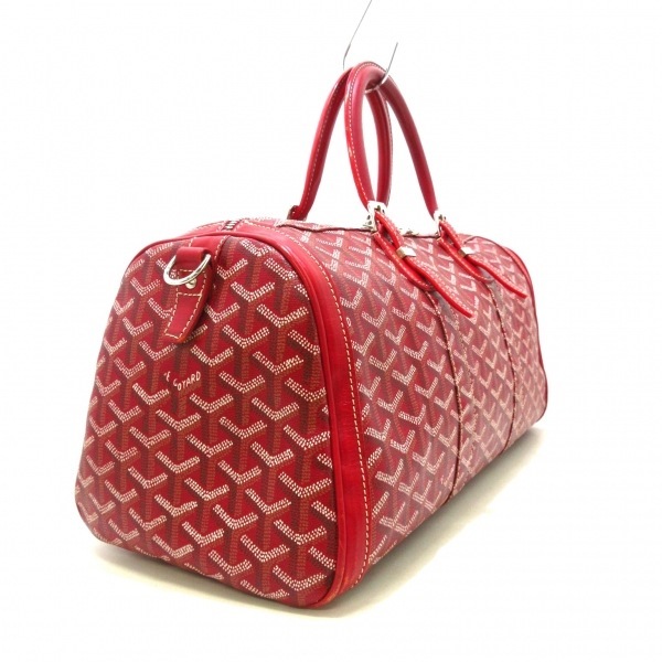 ゴヤール GOYARD ハンドバッグ クロワジュール40 コーティングキャンバス×レザー レッド×白×黒 PIR020073 バッグ_画像2