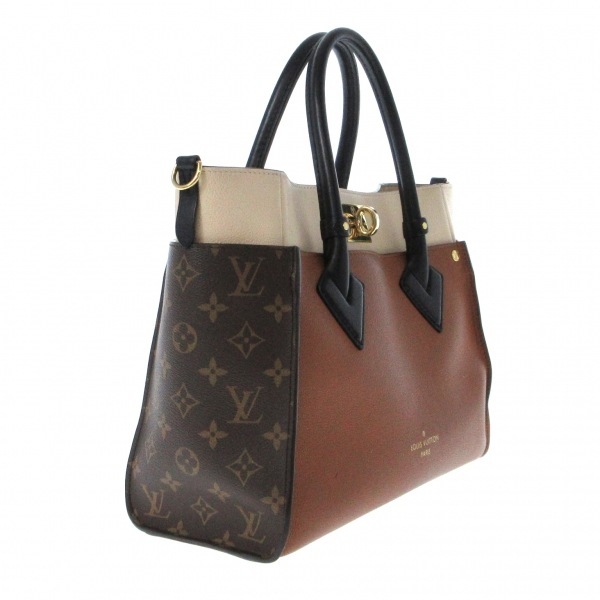 ルイヴィトン LOUIS VUITTON トートバッグ M59645 オンマイサイドMM カーフレザー（皮革の種類：牛革）、モノグラム・キャンバス バッグの画像2