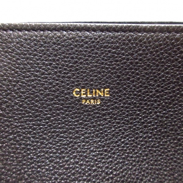 セリーヌ CELINE トートバッグ 189023TNI.38NO カバファントム スモール ソフトグレインドカーフスキン 黒 レディース 美品 バッグの画像7
