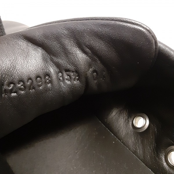 グッチ GUCCI スニーカー 35 1/2 423298 - レザー 黒 レディース インソール取外し可 靴の画像6