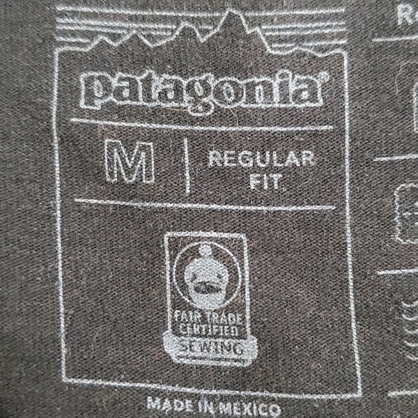 パタゴニア Patagonia 長袖Tシャツ サイズM - 黒 メンズ クルーネック トップス_画像3