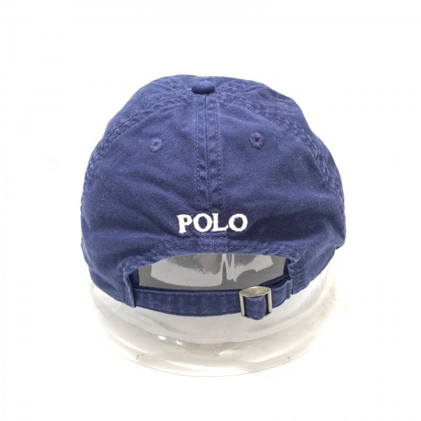 ポロラルフローレン POLObyRalphLauren キャップ - コットン×ポリウレタン ネイビー クマ 帽子_画像3