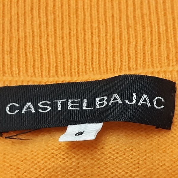 カステルバジャック Castelbajac 長袖セーター/ニット サイズ5 XS - オレンジ×白×黒 レディース トップス_画像3