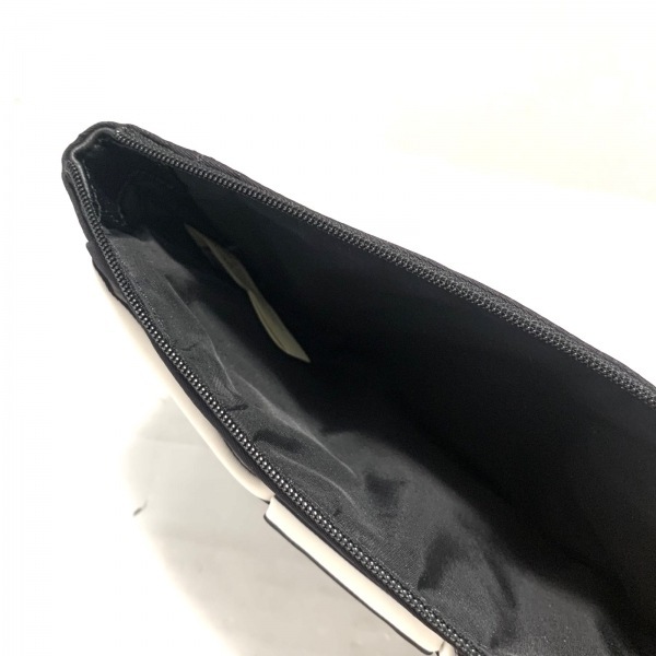  Kate Spade Kate spade PWRU6147 - nylon black × white border / ribbon pouch 