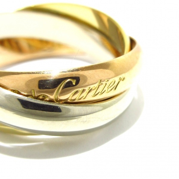 磨き済み■カルティエ Cartier リング 51 トリニティ K18スリーカラー 美品 アクセサリー（指）の画像6