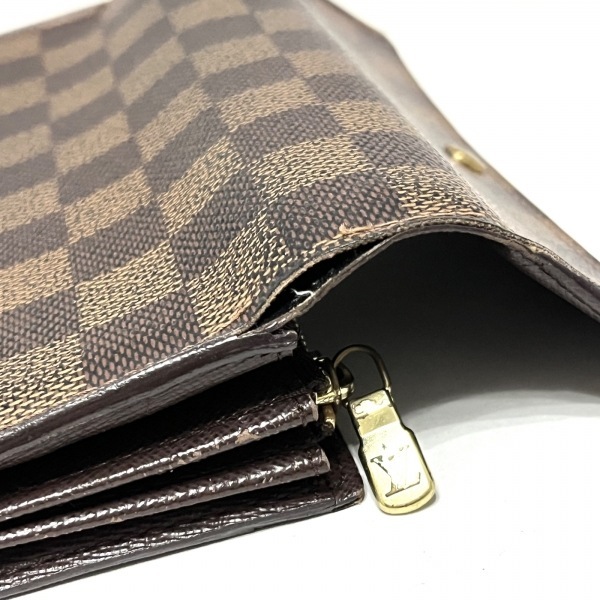 ルイヴィトン LOUIS VUITTON 長財布 N61724 ポシェットポルトモネクレディ ダミエキャンバス エベヌ CA1025 財布 ダミエ_画像6