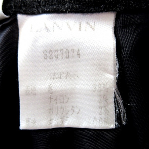 ランバン LANVIN ロングスカート サイズ36 S - ダークグレー レディース プリーツ ボトムス_画像4