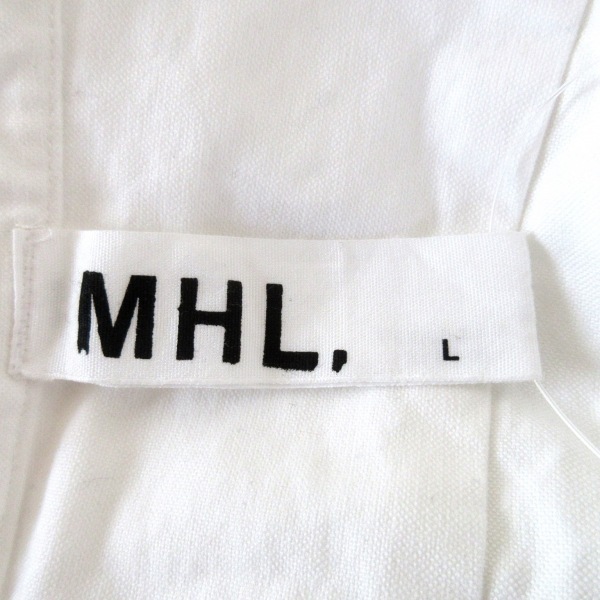 エムエイチエル MHL. 長袖シャツ サイズL - 白 メンズ ノーカラー トップス_画像3