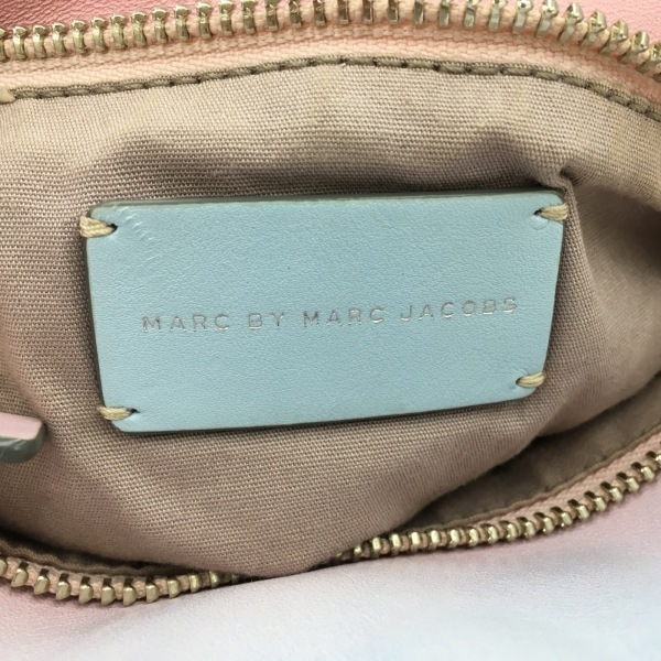 マークバイマークジェイコブス MARC BY MARC JACOBS ハンドバッグ - レザー ピンク×ライトブルー×ダークイエロー バッグの画像8