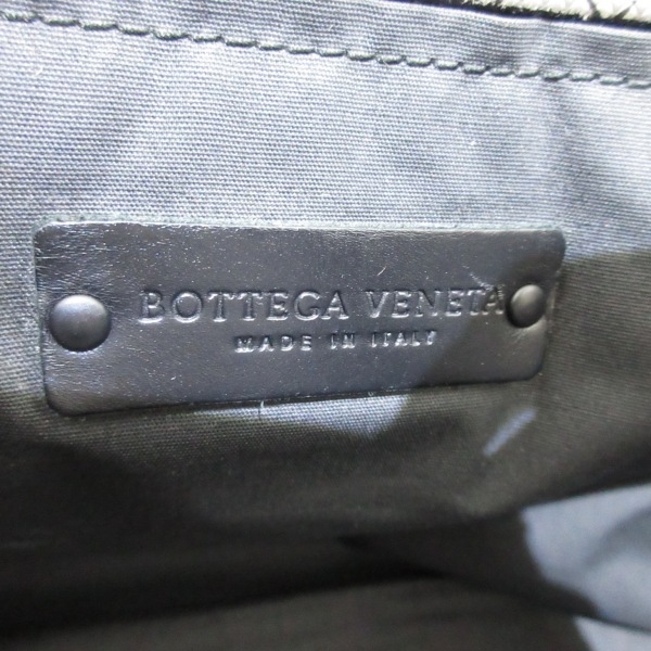 ボッテガヴェネタ BOTTEGA VENETA トートバッグ マルコポーロ/イントレッチオジェット PVC(塩化ビニール)×レザー グレー×黒 バッグ_画像8