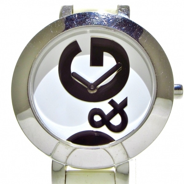 DOLCE&GABBANA(ドルガバ) 腕時計 - レディース 黒×白の画像1