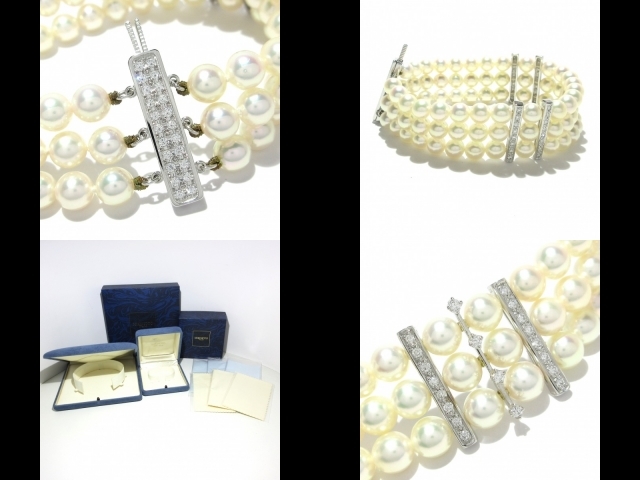 ミキモト mikimoto アクセサリー - パール×K18WG×ダイヤモンド 白 美品 アクセサリー（他）_画像10