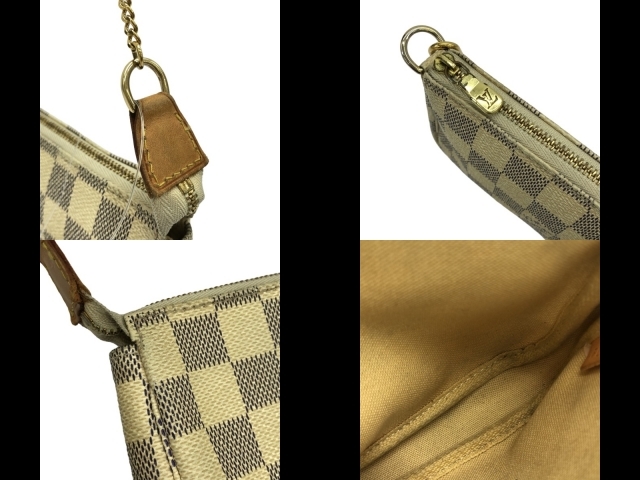 ルイヴィトン LOUIS VUITTON ハンドバッグ N58010 ミニポシェットアクセソワール ダミエ・キャンバス アズール FL1006 バッグ ダミエ_画像10