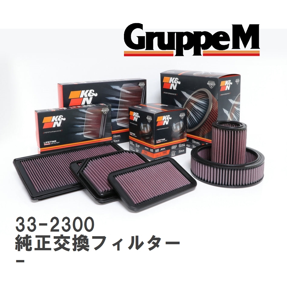 【GruppeM】 K&N 純正交換フィルター ロータス ELISE - 06-12 [33-2300]