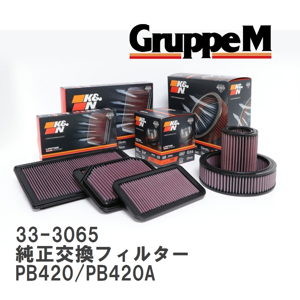 [GruppeM] K&N original exchange filter 31370089 Volvo V90 PB420/PB420A 17- [33-3065]