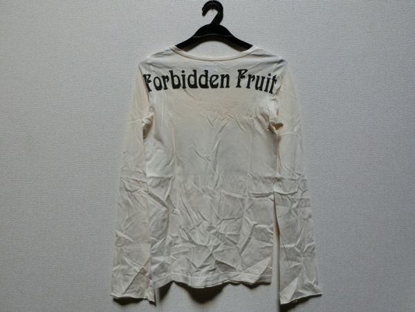 T【テ4-00】【送料無料】L.G.B. ロンT メンズ サイズ 1/Forbidden Fruit/丸首 長袖 白/※汚れ シミ 黄ばみ有_画像2